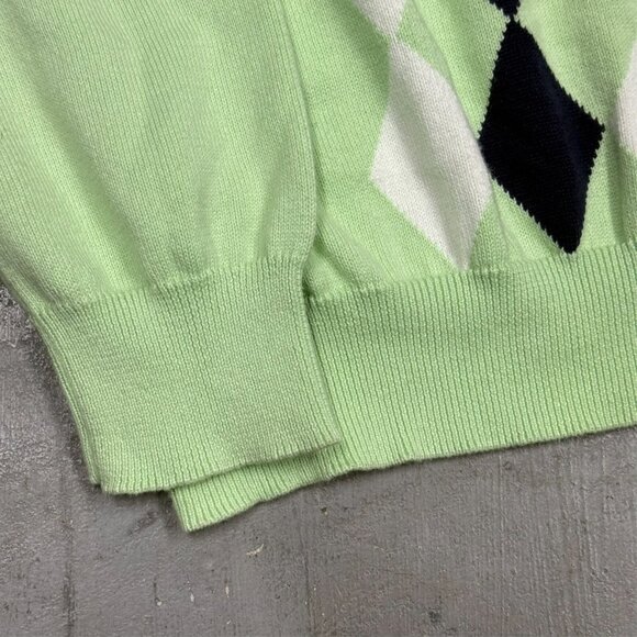 RED Valentino Garavani Knit V-Neck Sweater Made in Italy Pullover Diamond Medium - Picture 4 of 9